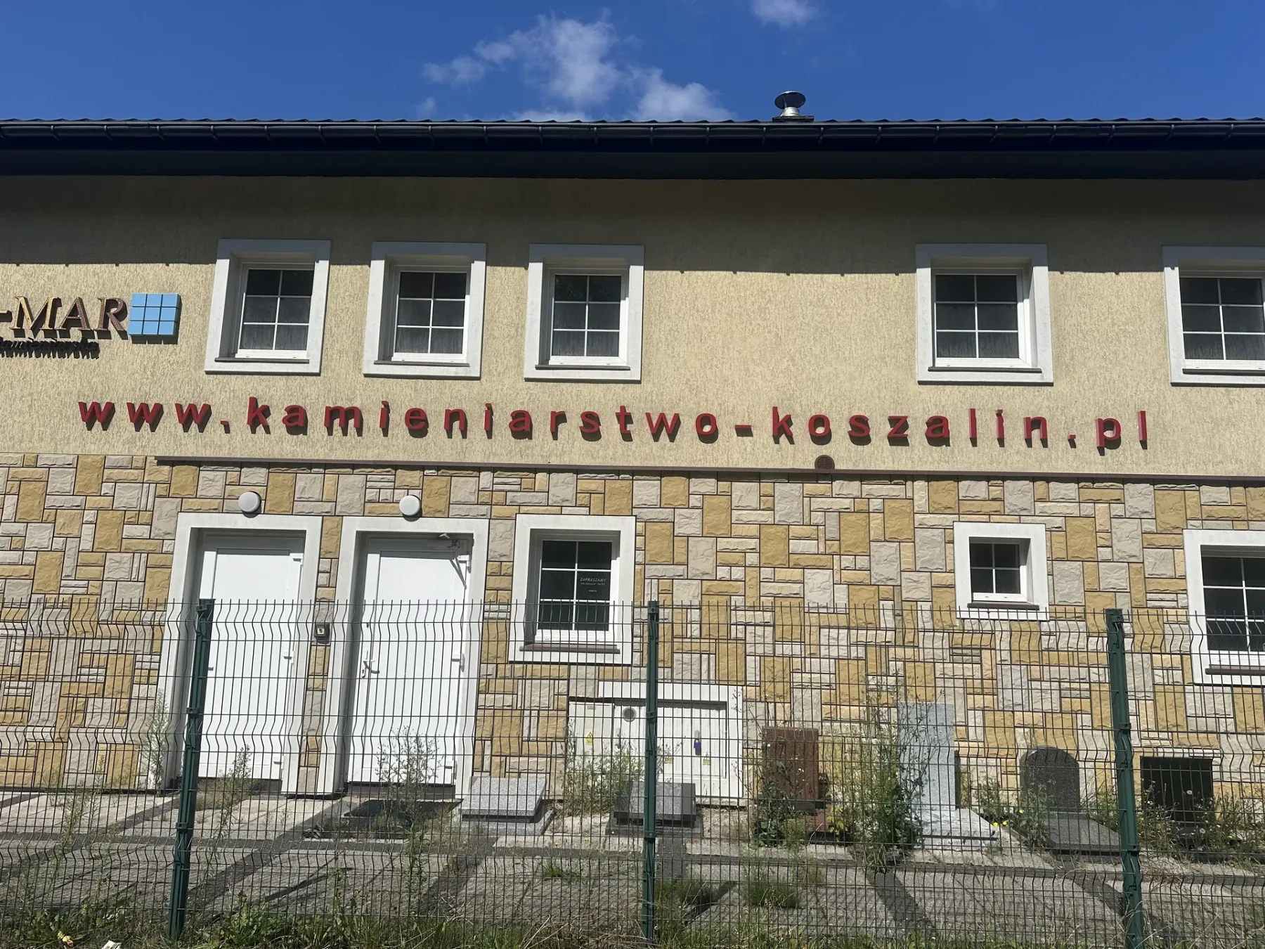 Front nieruchomości przy ul. Kamieniarskiej 6